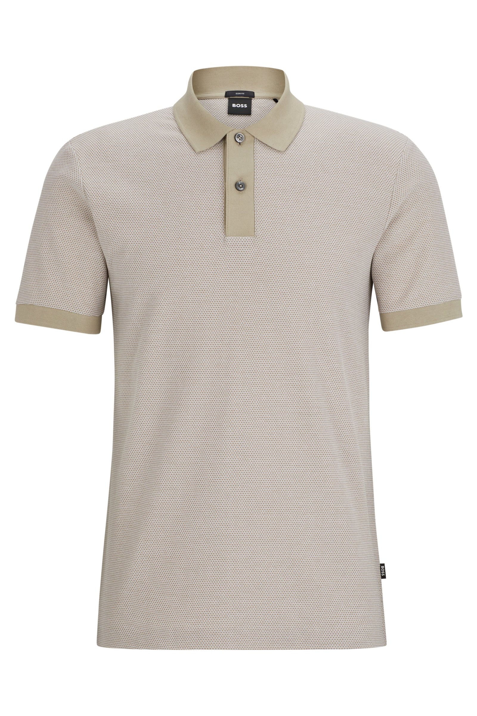 Polo in cotone mercerizzato 50513580 10259971 01 255 BOSS Dark beige 