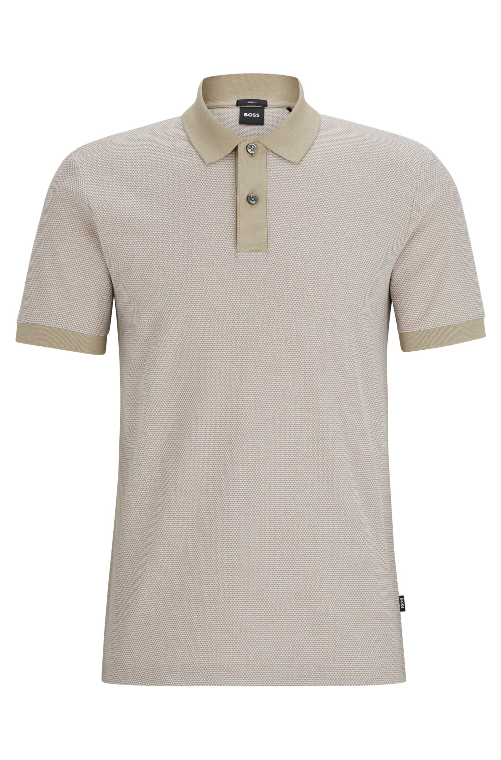 Polo in cotone mercerizzato 50513580 10259971 01 255 BOSS Dark beige 