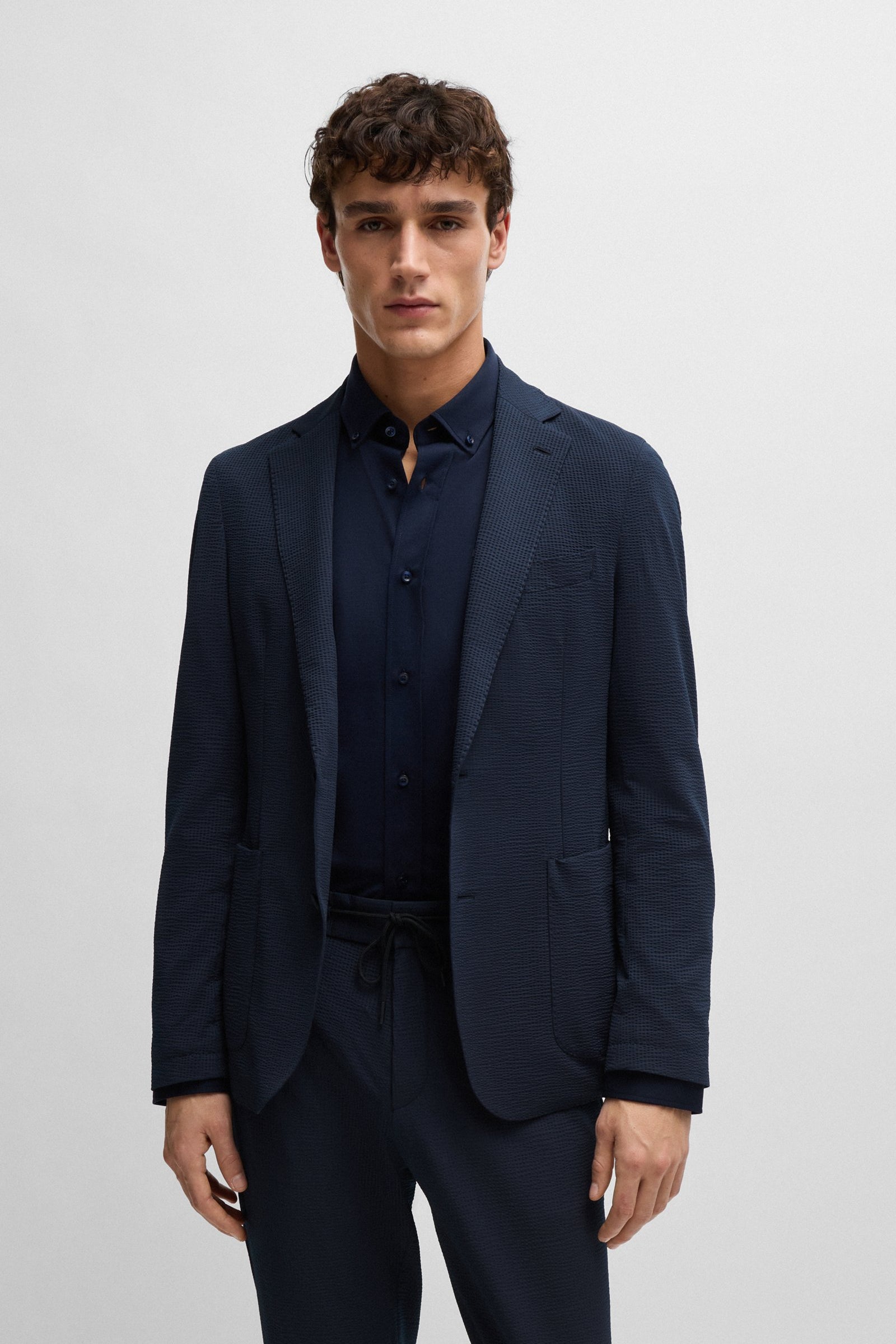 Giacca slim fit 50514616 10259399 404 BOSS Dark blue 