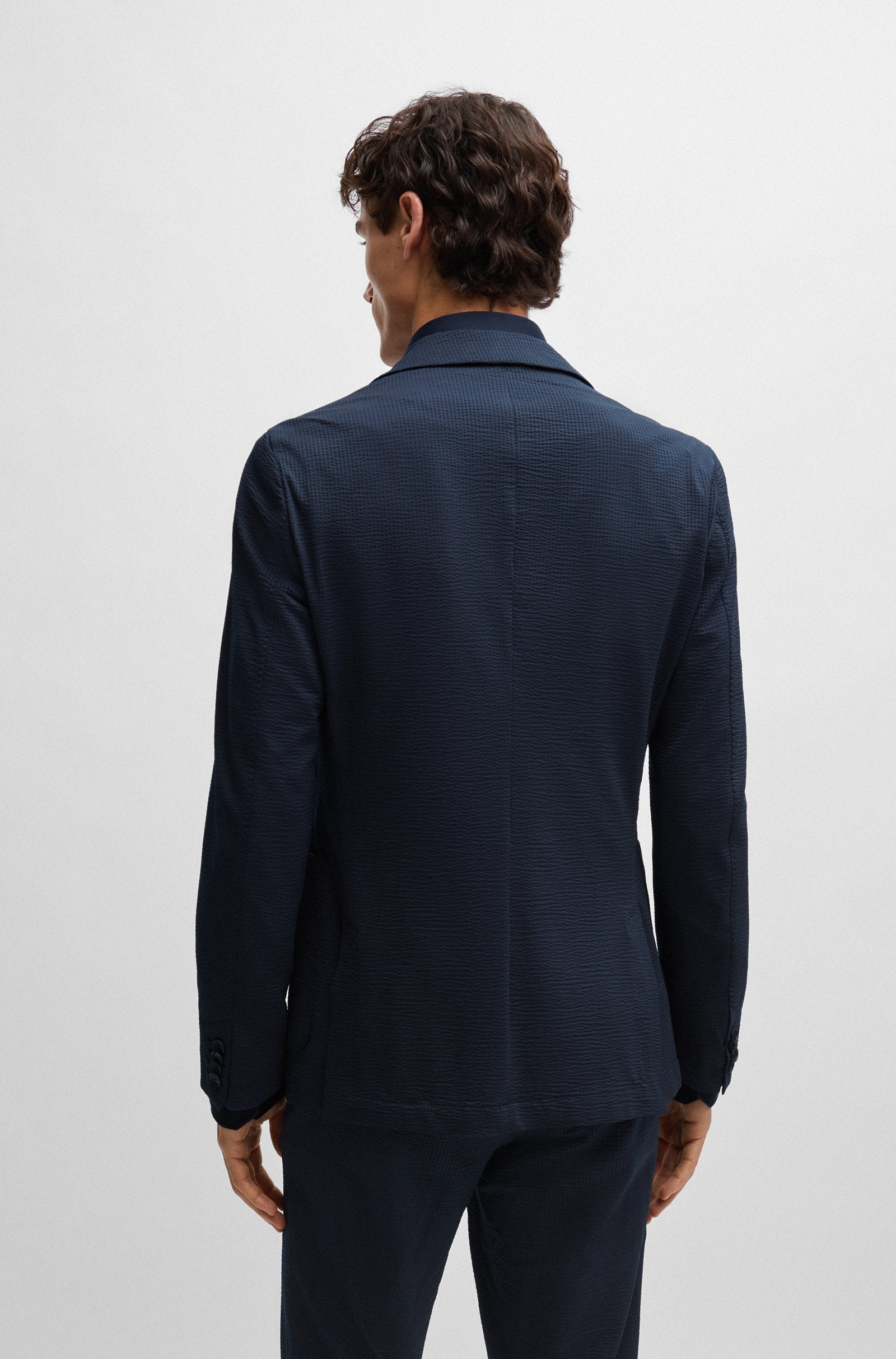 Giacca slim fit 50514616 10259399 404 BOSS Dark blue 