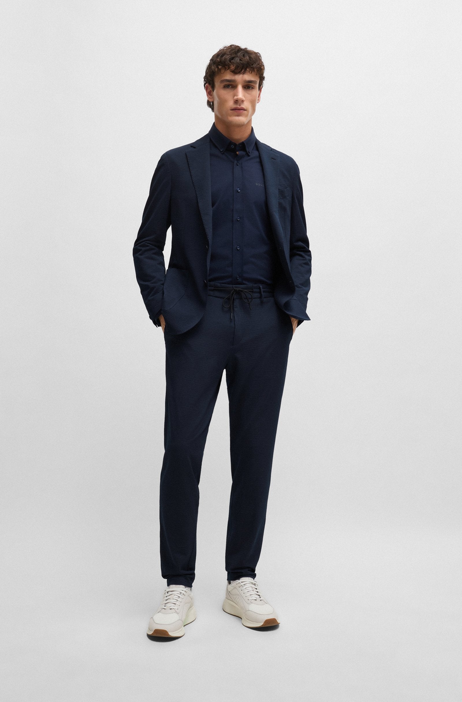Giacca slim fit 50514616 10259399 404 BOSS Dark blue 
