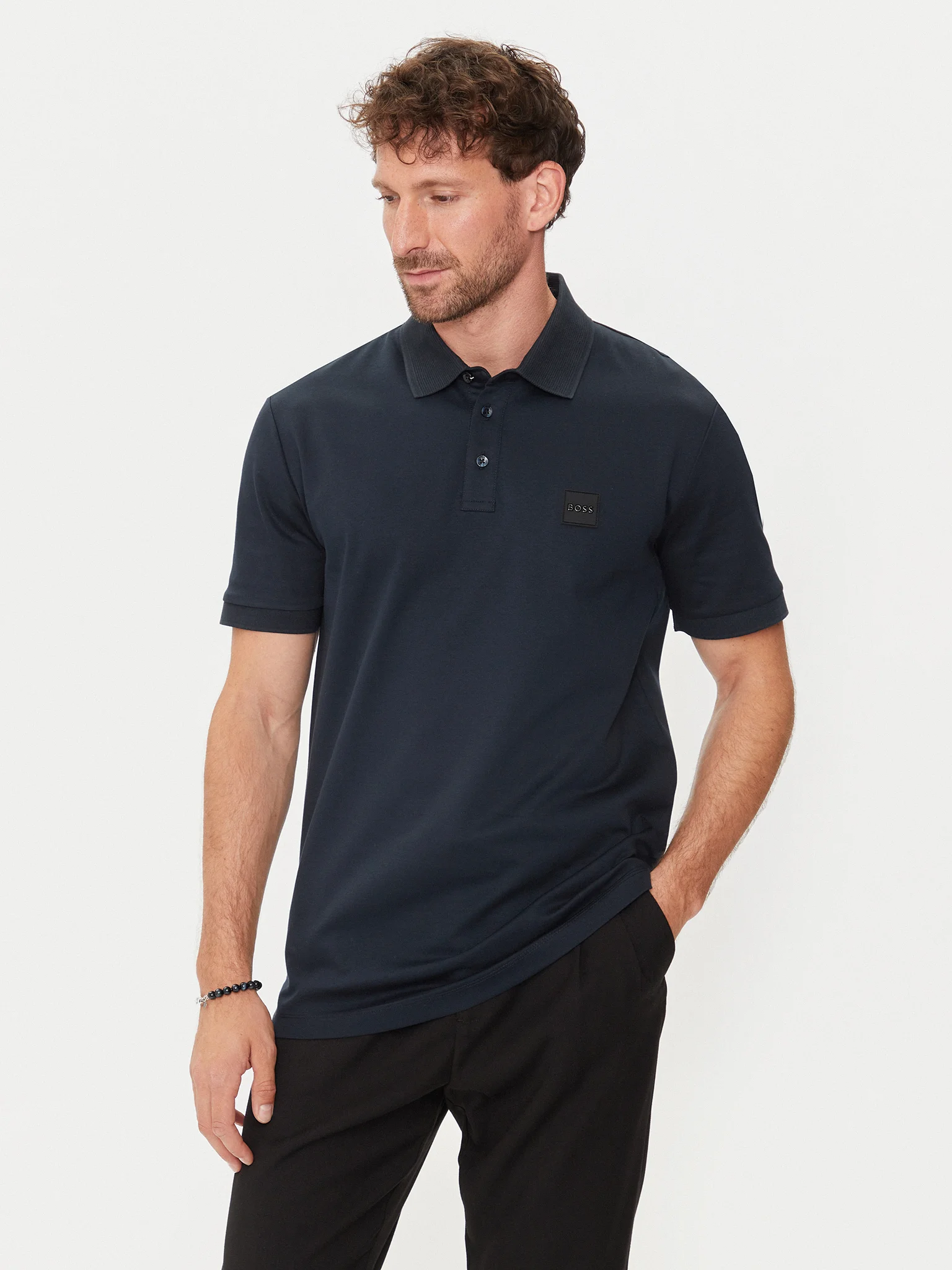 Polo manica corta 50515596 10259994 01 405 BOSS Dark blue 