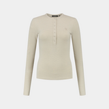 T-Shirt manica lunga DENISE BUTTON LS 2411072 MOONSTRUCK BEIGE DAILY PAPER Moonstruck beige 