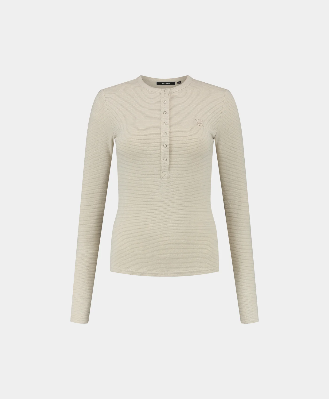 T-Shirt manica lunga DENISE BUTTON LS 2411072 MOONSTRUCK BEIGE DAILY PAPER Moonstruck beige 