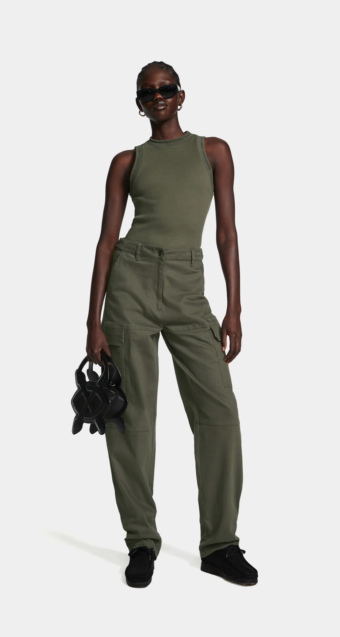 Canotta a costina ERIB TANKTOP 2412027 CHIMERA GREEN DAILY PAPER Chimera green 