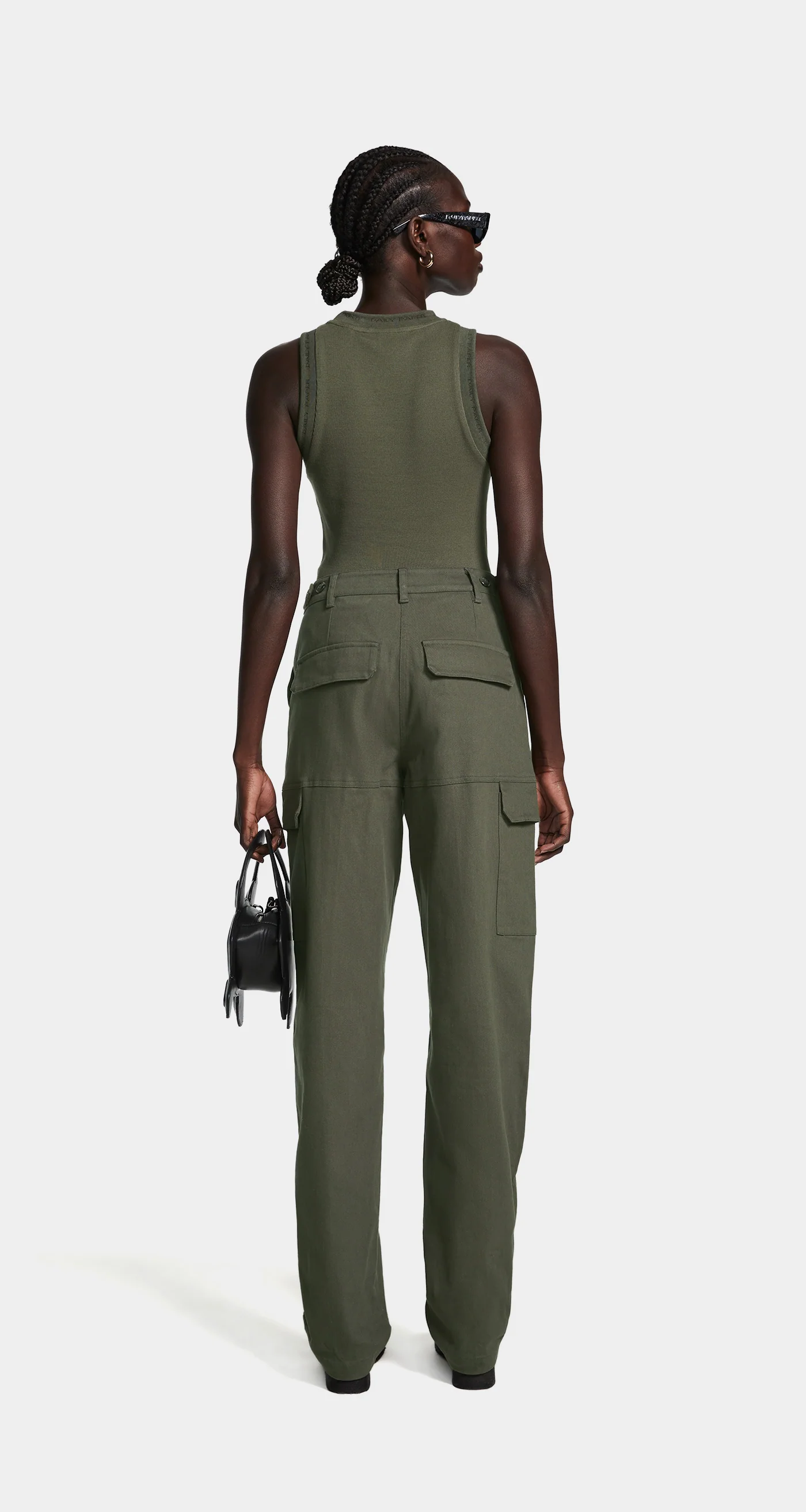 Canotta a costina ERIB TANKTOP 2412027 CHIMERA GREEN DAILY PAPER Chimera green 