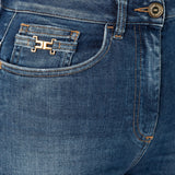 Jeans a zampetta PJ57I41E2 104 ELISABETTA FRANCHI Blue denim 