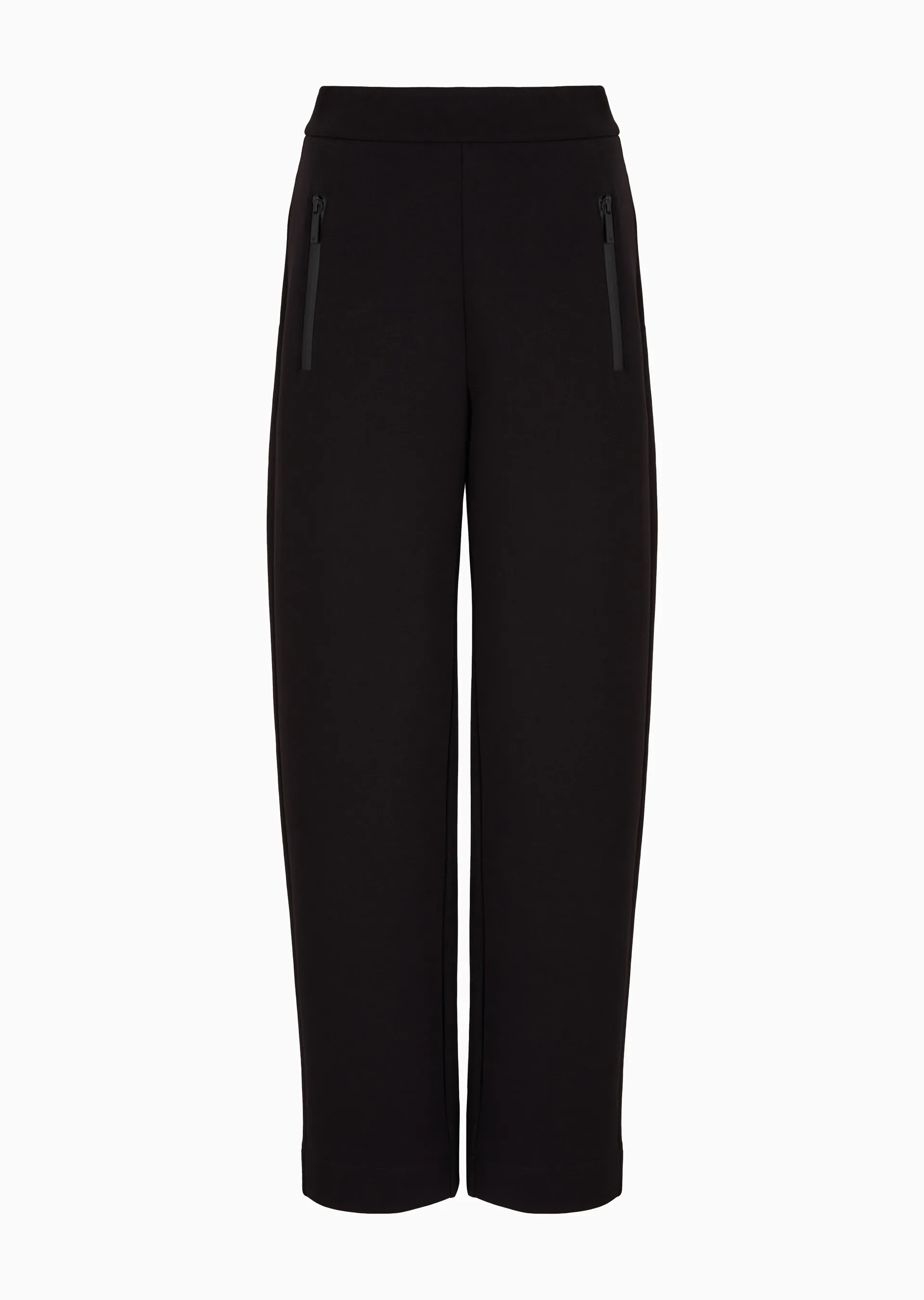 Pantaloni in double jersey con zip termonastrate 3D2P6E 1JHSZ 0999 EMPORIO ARMANI Black 