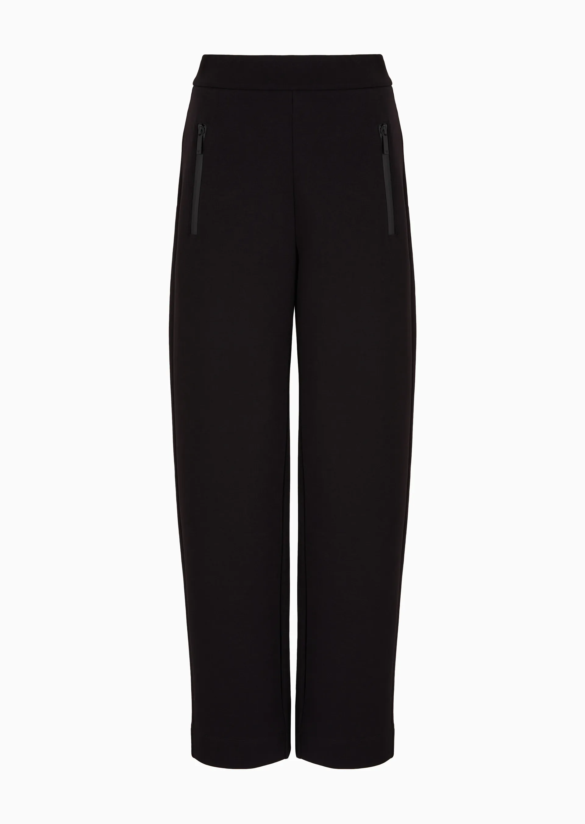 Pantaloni in double jersey con zip termonastrate 3D2P6E 1JHSZ 0999 EMPORIO ARMANI Black 