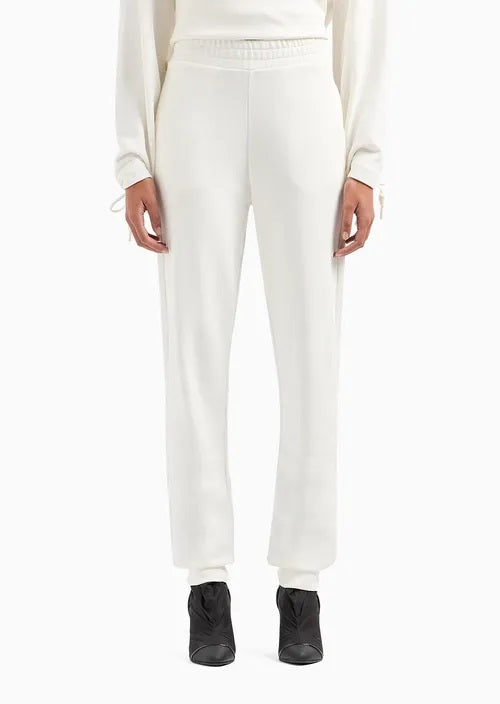 Jogger in felpa 3D2P7B 2J49Z 0101 EMPORIO ARMANI Bianco caldo 