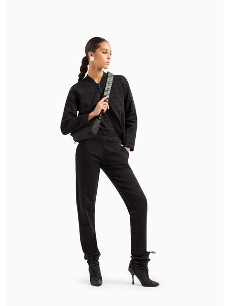 Jogger in felpa 3D2P7B 2J49Z 0999 EMPORIO ARMANI Nero 