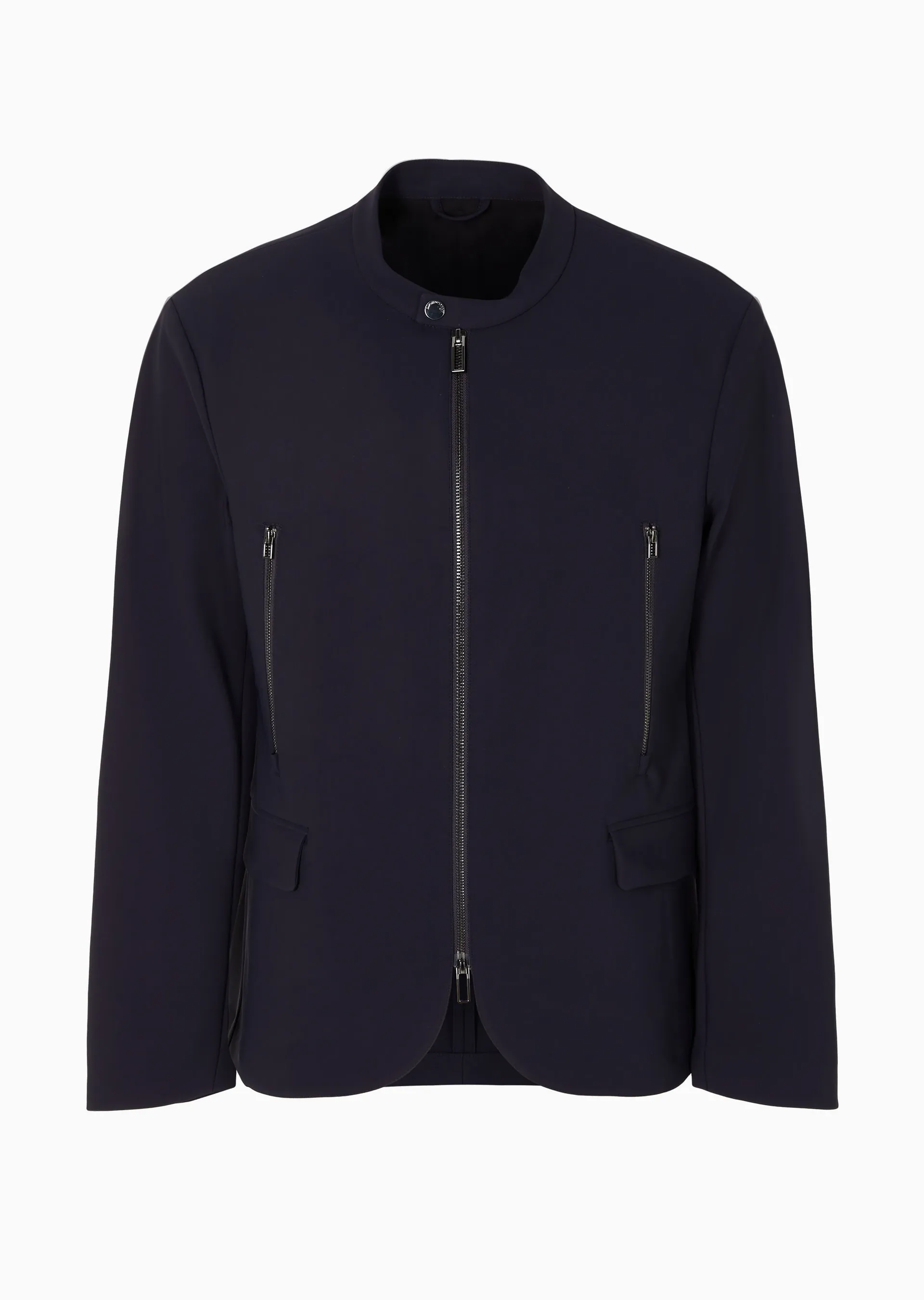 Giacca con zip in tessuto tecnico comfort stretch 6R1G72 1NGMZ 0920 EMPORIO ARMANI Blue navy 