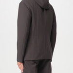 Blazer con pettorina e cappuccio in misto viscosa 6R1G73 1NFTZ 05A6 EMPORIO ARMANI Verde militare 