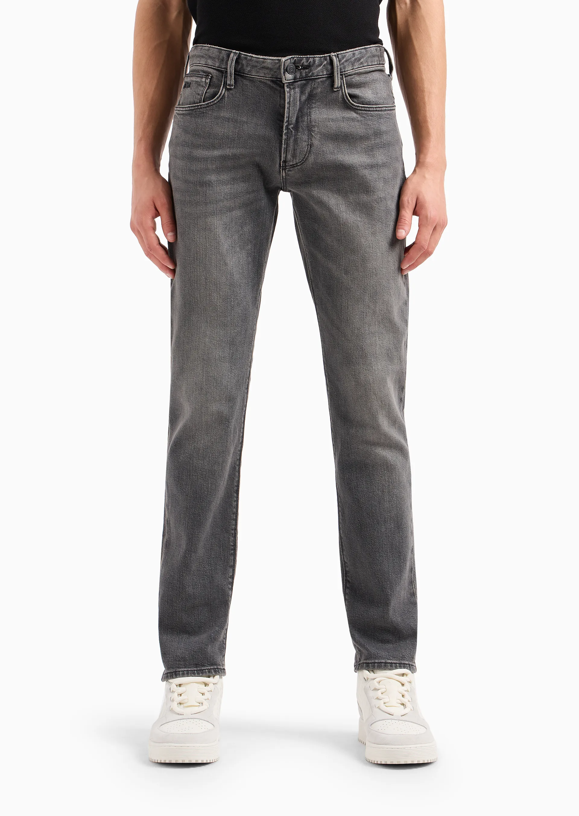 Jeans slim fit in denim effetto vintage 6R1J06 1D05Z 0006 EMPORIO ARMANI Denim black 