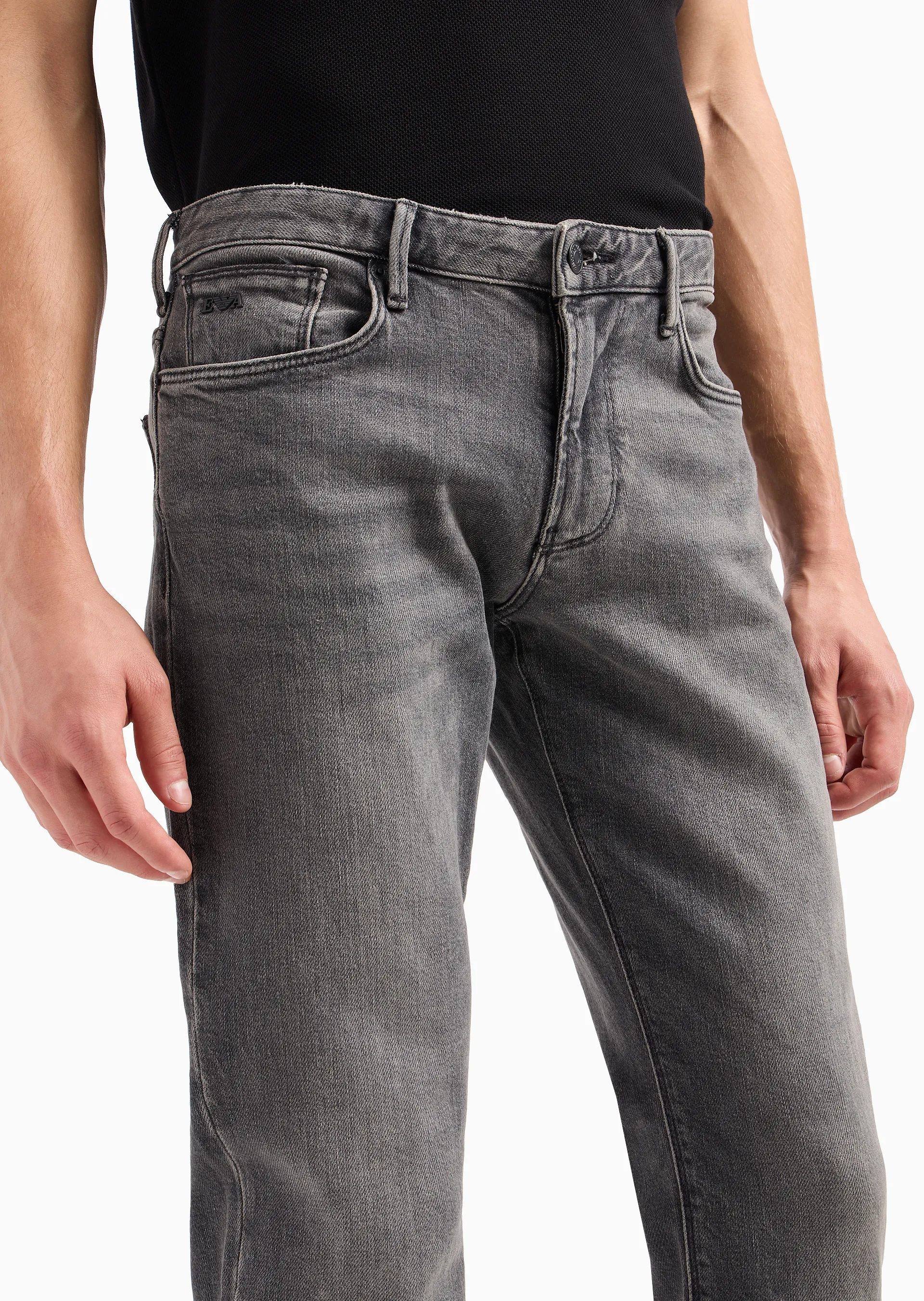 Jeans slim fit in denim effetto vintage 6R1J06 1D05Z 0006 EMPORIO ARMANI Denim black 