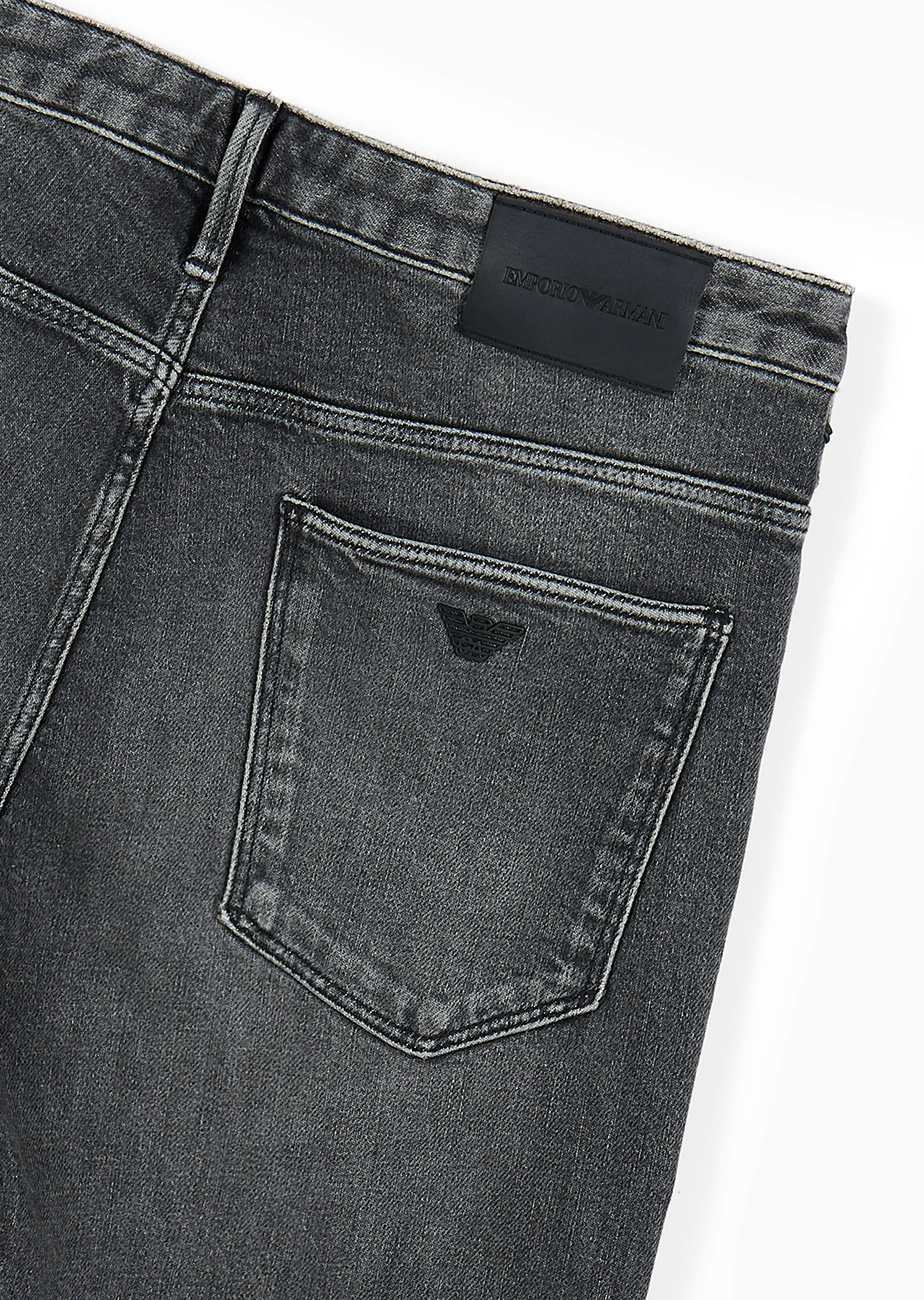 Jeans slim fit in denim effetto vintage 6R1J06 1D05Z 0006 EMPORIO ARMANI Denim black 