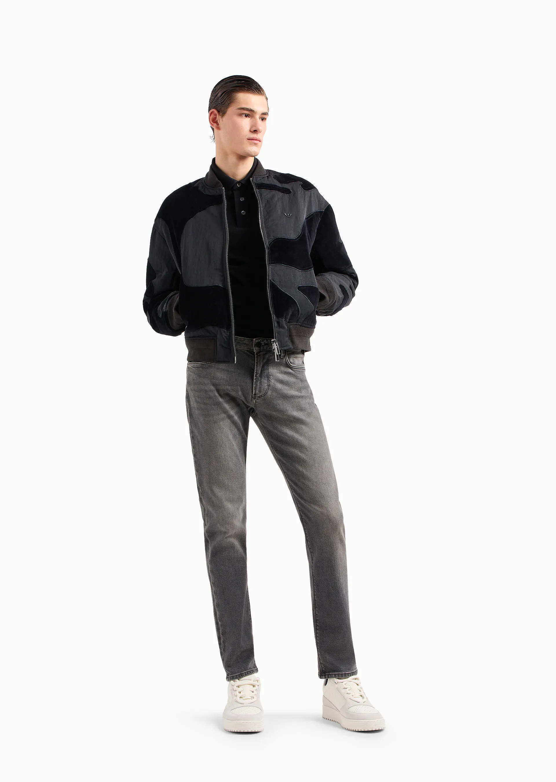 Jeans slim fit in denim effetto vintage 6R1J06 1D05Z 0006 EMPORIO ARMANI Denim black 