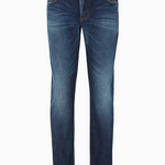 Jeans slim fit in comfort denim con effetto bleaching 6R1J06 1DRGZ 0941 EMPORIO ARMANI Denim blue 