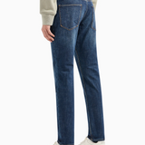 Jeans slim fit in comfort denim con effetto bleaching 6R1J06 1DRGZ 0941 EMPORIO ARMANI Denim blue 