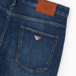 Jeans slim fit in comfort denim con effetto bleaching 6R1J06 1DRGZ 0941 EMPORIO ARMANI Denim blue 