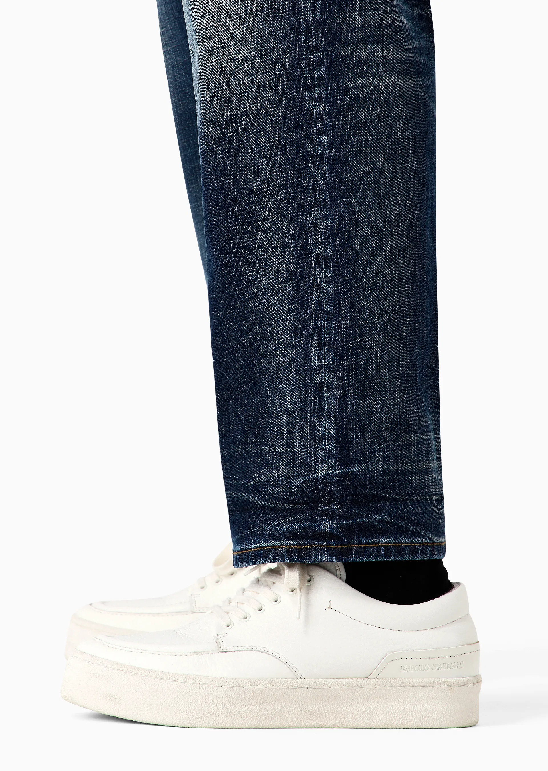 Jeans loose fit in denim selvedge Denim Lab 6R1J69 1DQTZ 0942 EMPORIO ARMANI Blue denim medium 