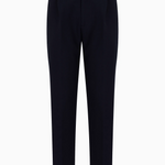 Pantaloni in misto viscosa soft con pinces e tasche a filetto 6R1PC6 1NFTZ 0920 EMPORIO ARMANI Blu navy 