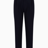 Pantaloni in misto viscosa soft con pinces e tasche a filetto 6R1PC6 1NFTZ 0920 EMPORIO ARMANI Blu navy 