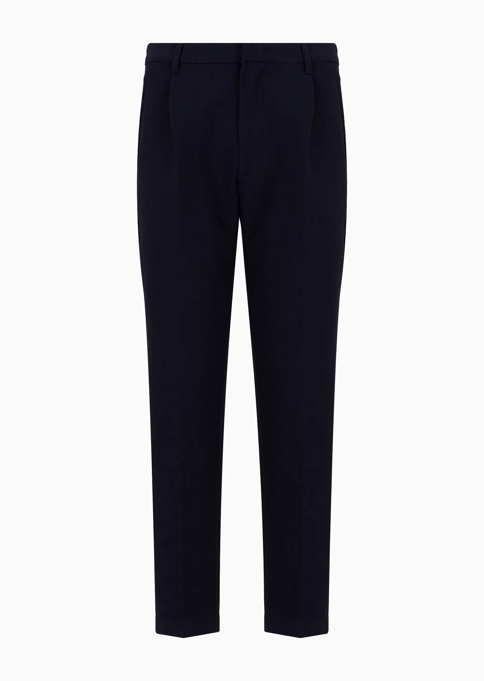 Pantaloni in misto viscosa soft con pinces e tasche a filetto 6R1PC6 1NFTZ 0920 EMPORIO ARMANI Blu navy 