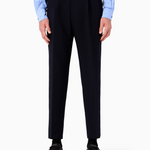 Pantaloni in misto viscosa soft con pinces e tasche a filetto 6R1PC6 1NFTZ 0920 EMPORIO ARMANI Blu navy 