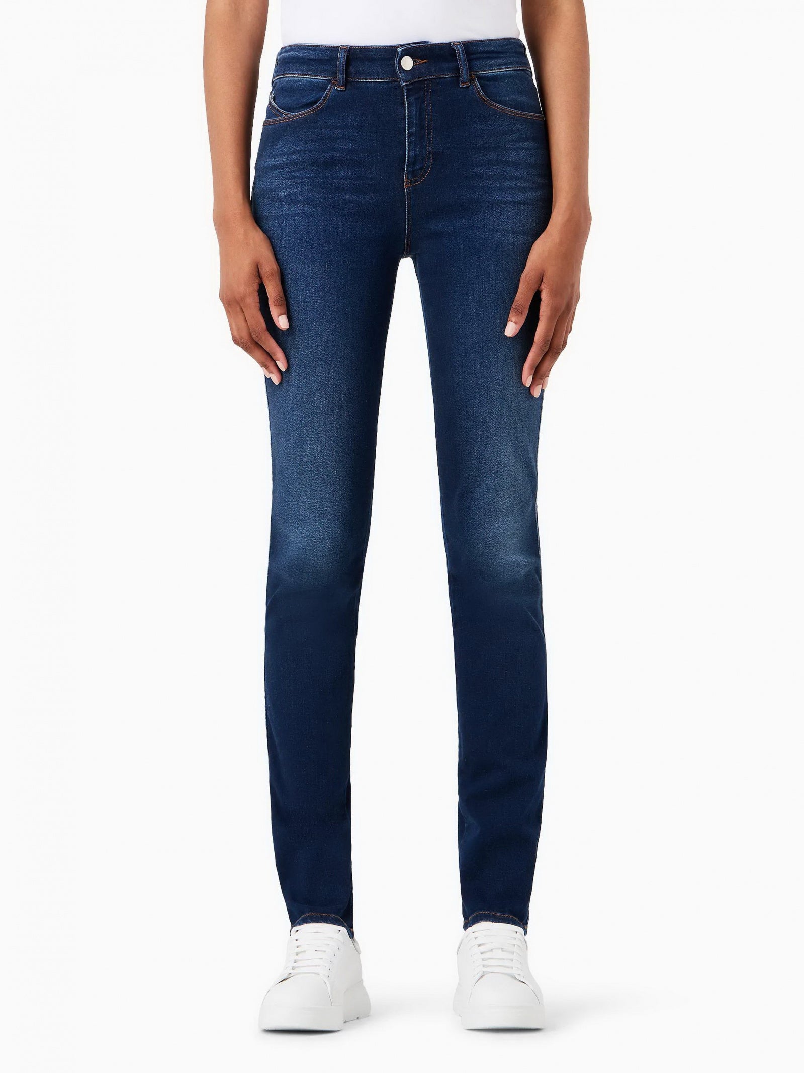 Jeans high waist skinny leg in denim 6R2J18 2DAXZ 0941 EMPORIO ARMANI Blue denim 