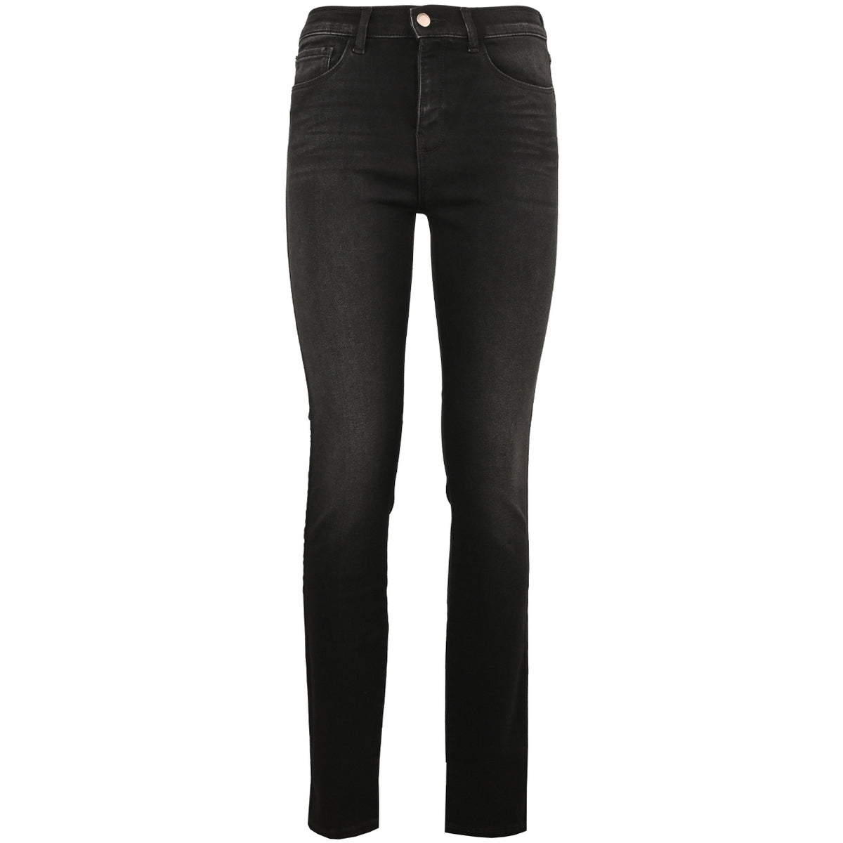 Jeans a vita alta e gamba super skinny in denim stretch misto lyocell 6R2J20 2DAXZ 0005 EMPORIO ARMANI Black 
