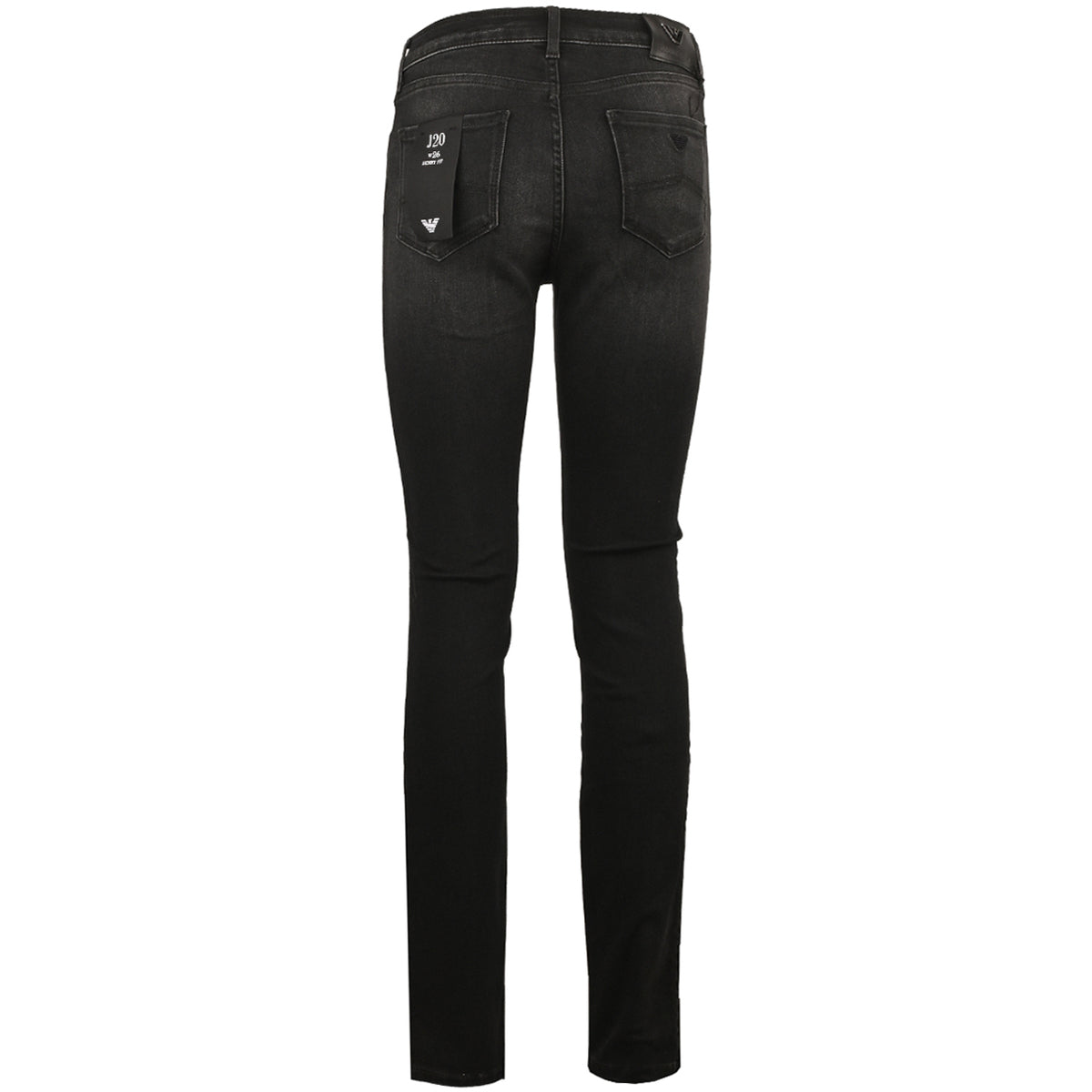 Jeans a vita alta e gamba super skinny in denim stretch misto lyocell 6R2J20 2DAXZ 0005 EMPORIO ARMANI Black 