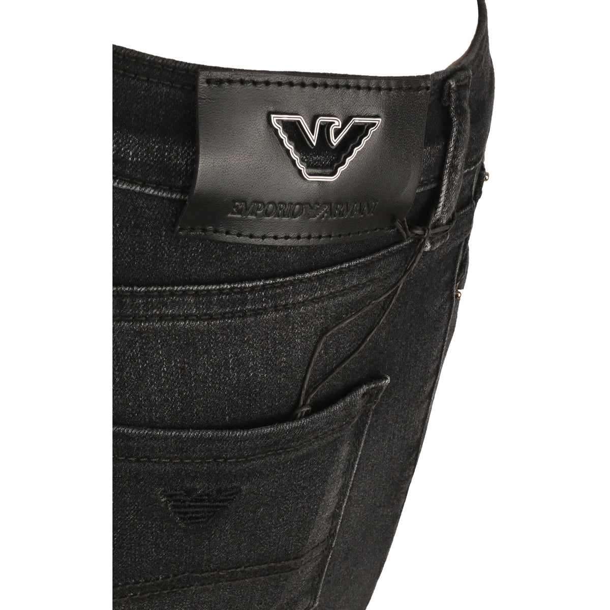 Jeans a vita alta e gamba super skinny in denim stretch misto lyocell 6R2J20 2DAXZ 0005 EMPORIO ARMANI Black 