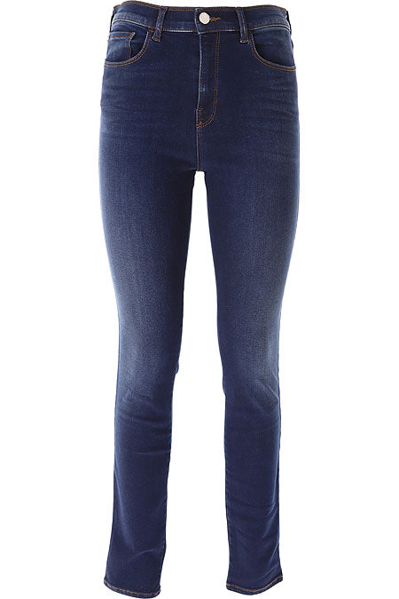 Jeans a vita alta e gamba super skinny in denim stretch misto lyocell 6R2J20 2DAXZ 0941 EMPORIO ARMANI Blue denim 