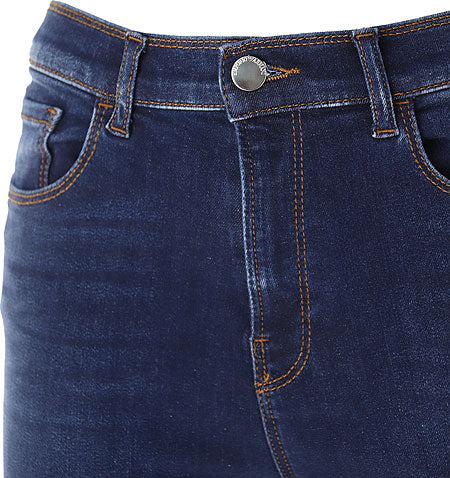 Jeans a vita alta e gamba super skinny in denim stretch misto lyocell 6R2J20 2DAXZ 0941 EMPORIO ARMANI Blue denim 