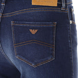 Jeans a vita alta e gamba super skinny in denim stretch misto lyocell 6R2J20 2DAXZ 0941 EMPORIO ARMANI Blue denim 