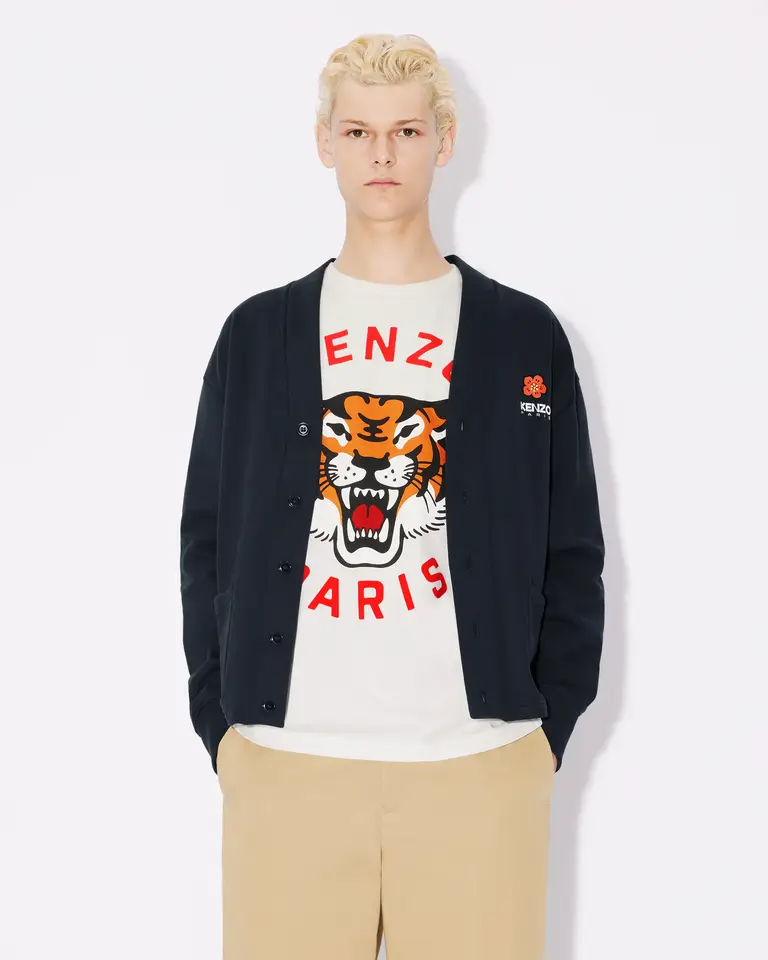 Cardigan in felpa FD55SW4464ME 77 KENZO Midnight 