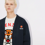 Cardigan in felpa FD55SW4464ME 77 KENZO Midnight 