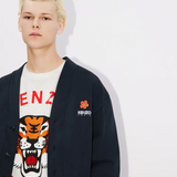 Cardigan in felpa FD55SW4464ME 77 KENZO Midnight 