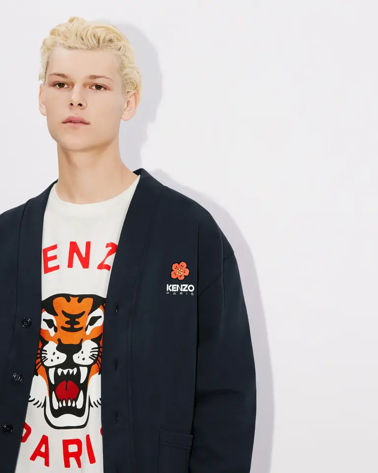 Cardigan in felpa FD55SW4464ME 77 KENZO Midnight 