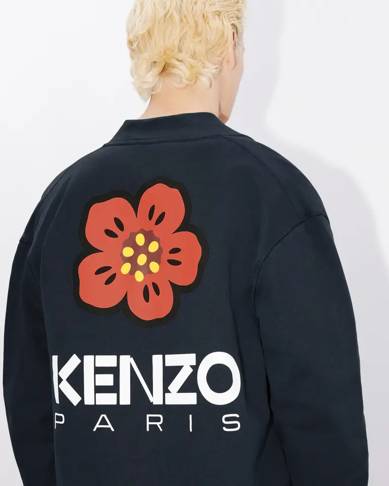 Cardigan in felpa FD55SW4464ME 77 KENZO Midnight 