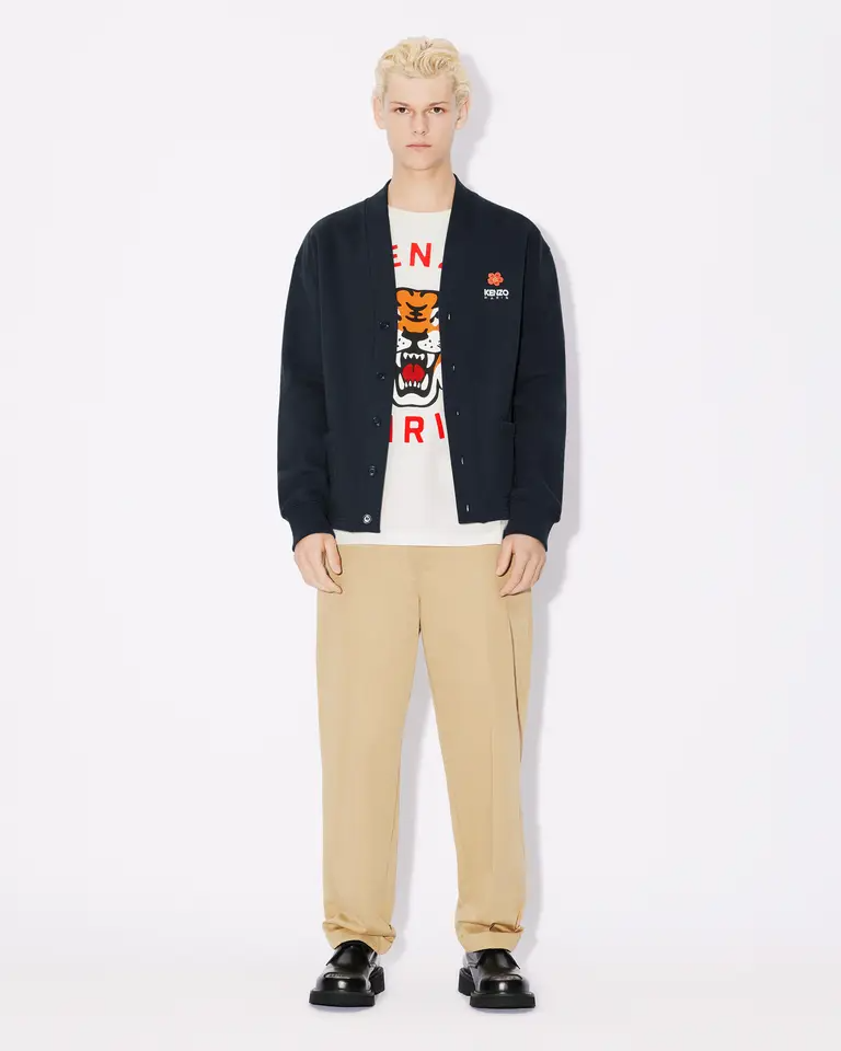 Cardigan in felpa FD55SW4464ME 77 KENZO Midnight 