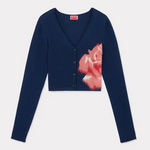 Cardigan stampato FE52CA4573BM 77 KENZO Midnight 
