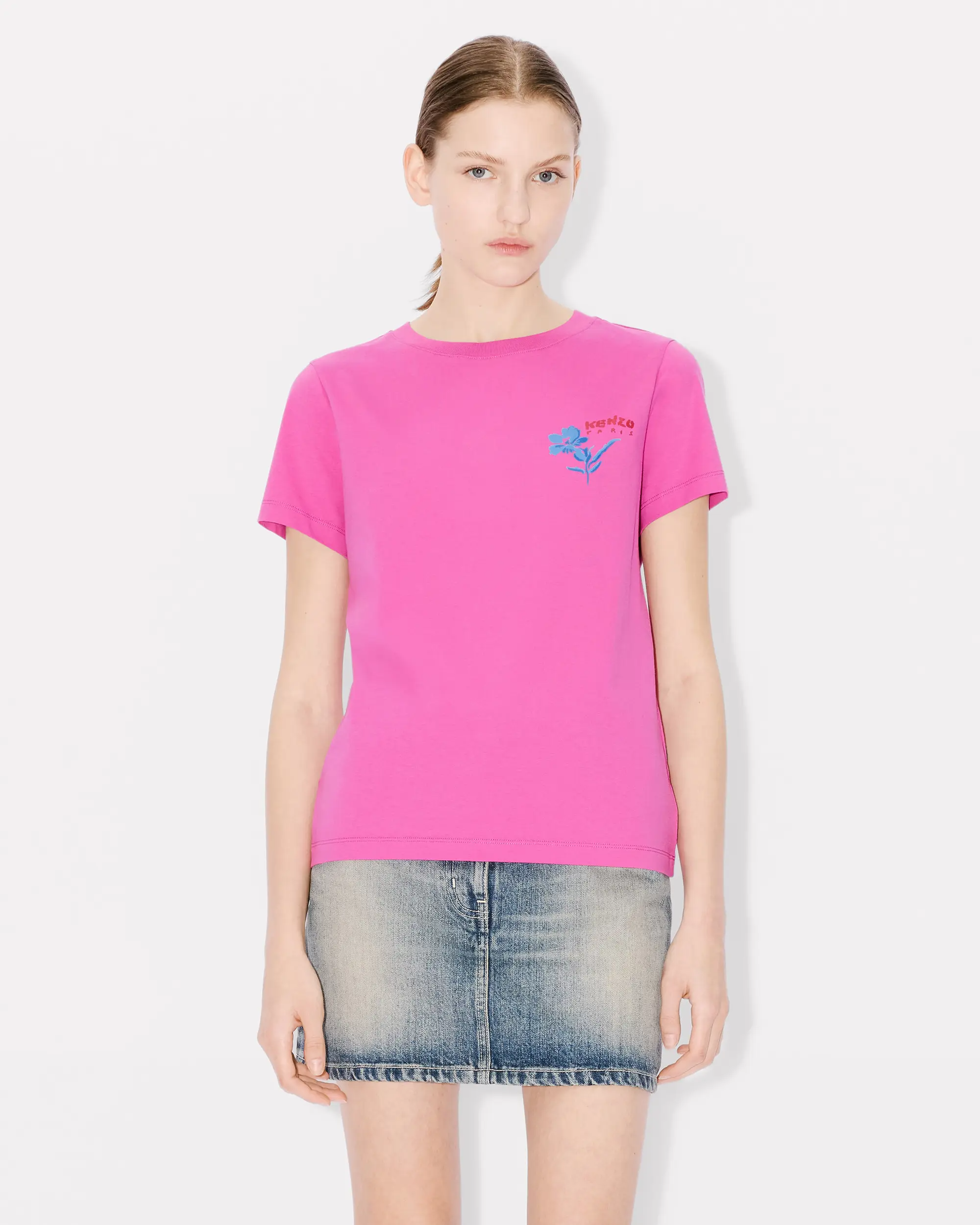 T-Shirt manica corta FE52TS1044SO 26 KENZO Fucsia 