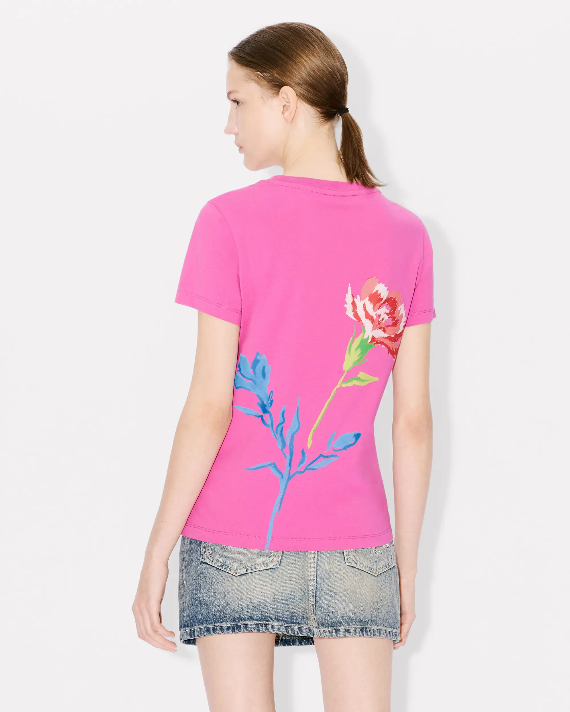 T-Shirt manica corta FE52TS1044SO 26 KENZO Fucsia 