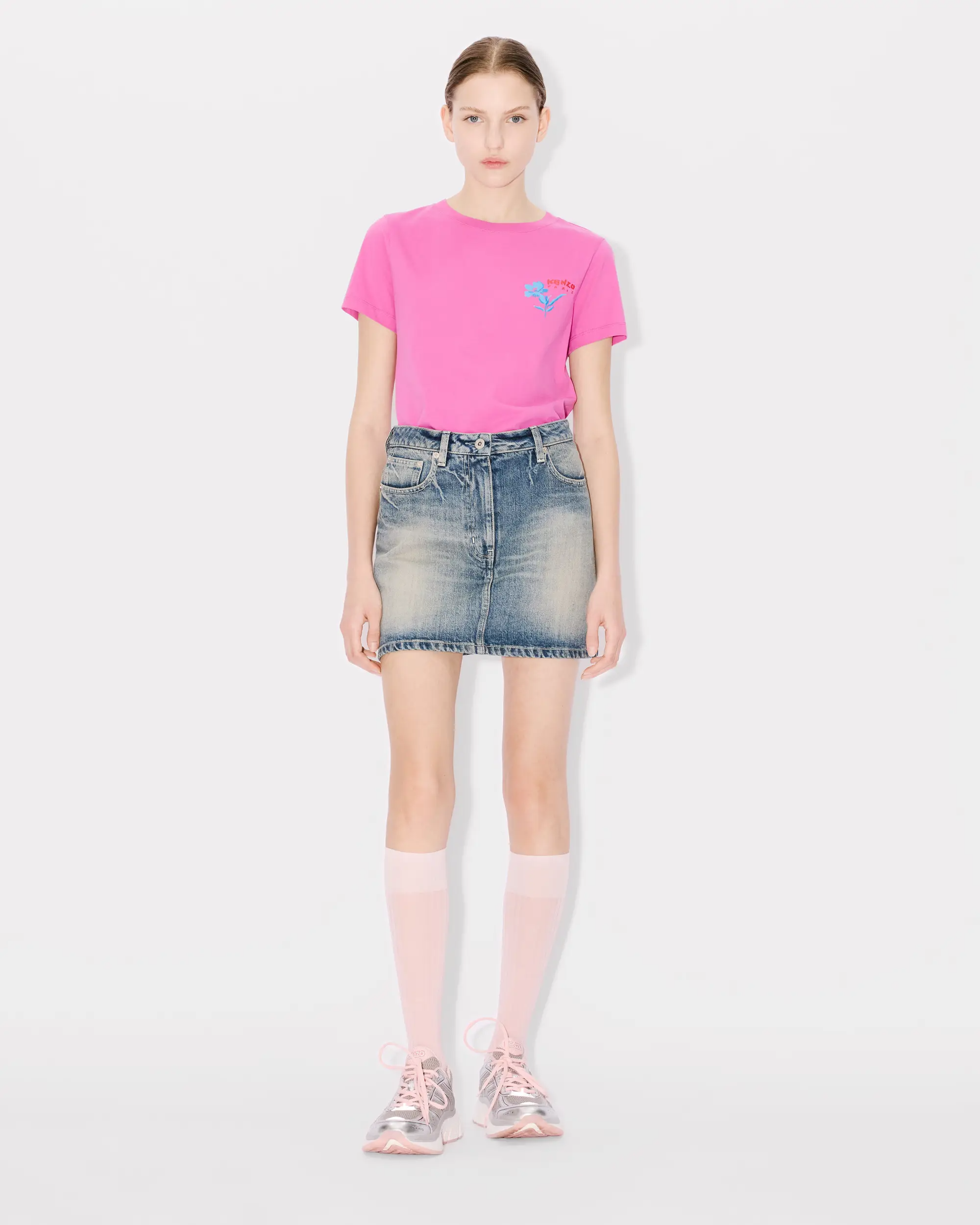T-Shirt manica corta FE52TS1044SO 26 KENZO Fucsia 