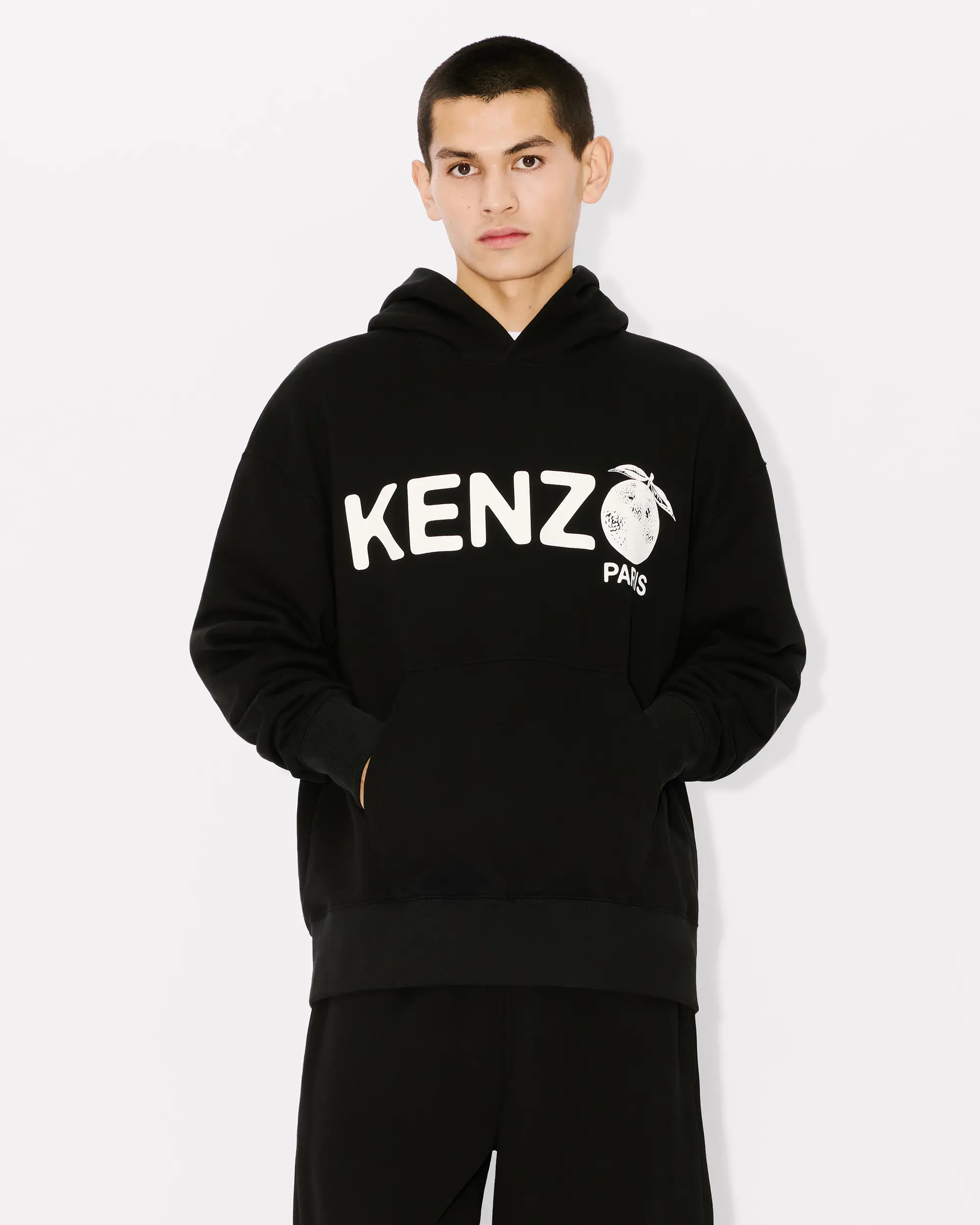 Felpa cappuccio FE55SW1794MG 99J KENZO Black 