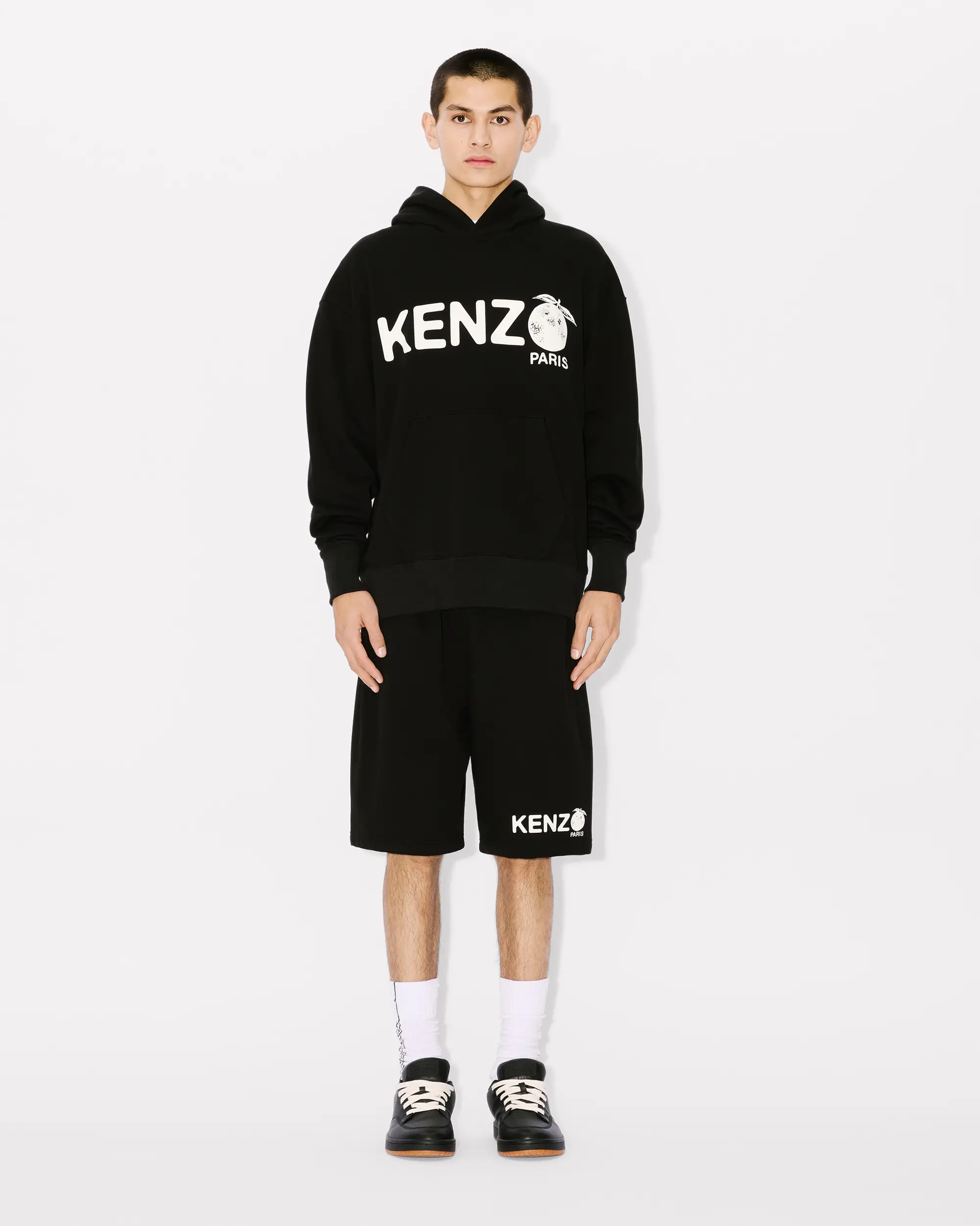 Felpa cappuccio FE55SW1794MG 99J KENZO Black 
