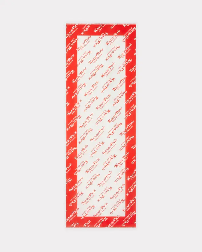 Stola in cotone "Kenzogram" FE58EU720PED 21 KENZO Medium red 