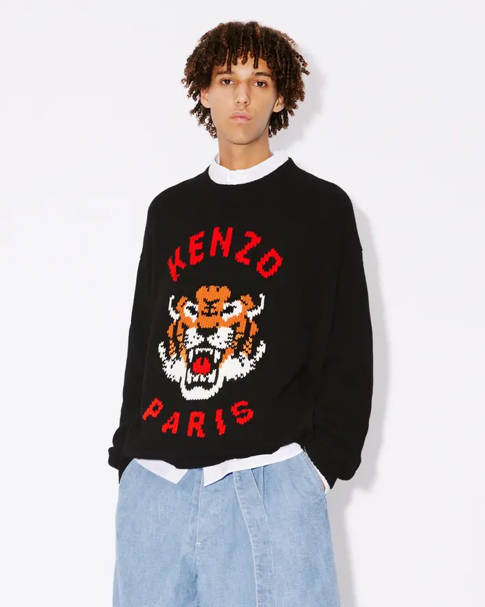 Maglia in cotone FE58PU0143LD 99J KENZO Black 